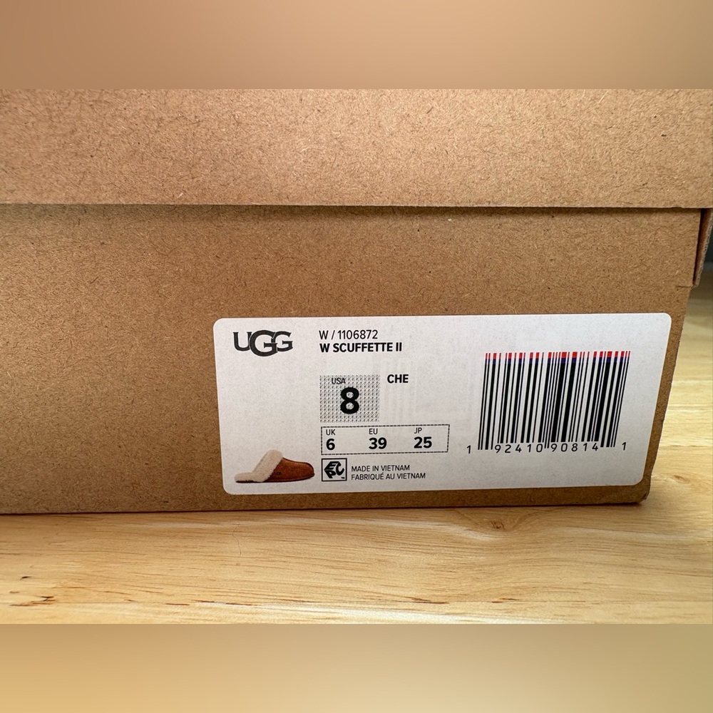 UGG Scuffette II Sheepskin Slippers | Women's Sz 8 ** NIB - Picture 7 of 7